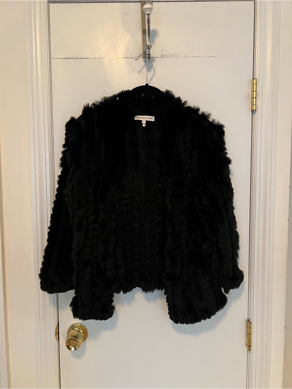 Heartloom Black Faux Fur Jacket